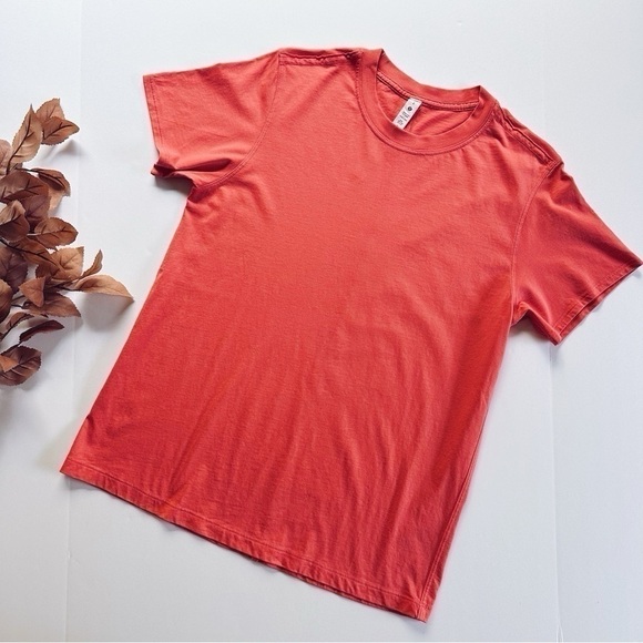 lululemon athletica Tops - Lululemon Orange Red Oversized T-Shirt